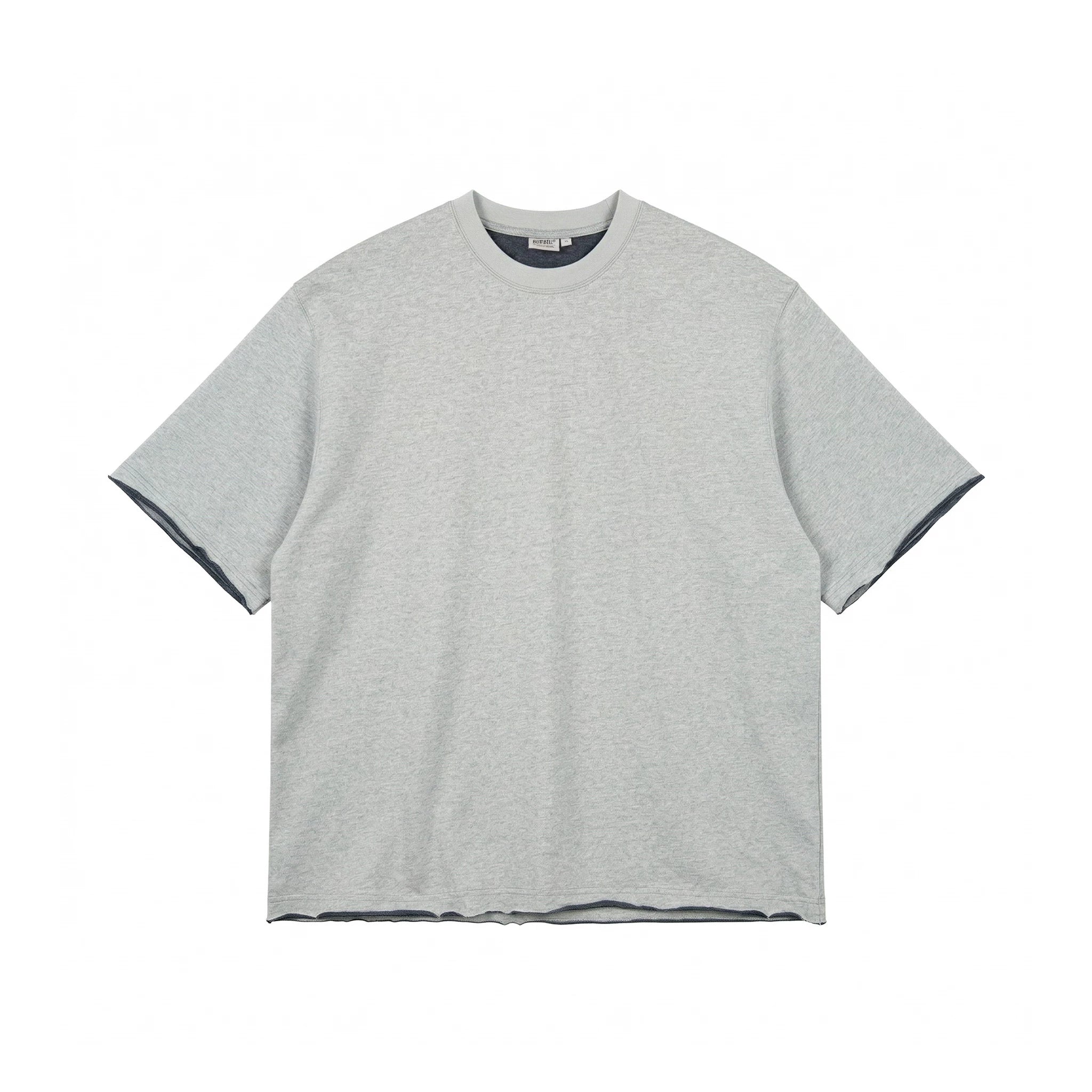 BUTTBILL Retro Contrast Casual Tee