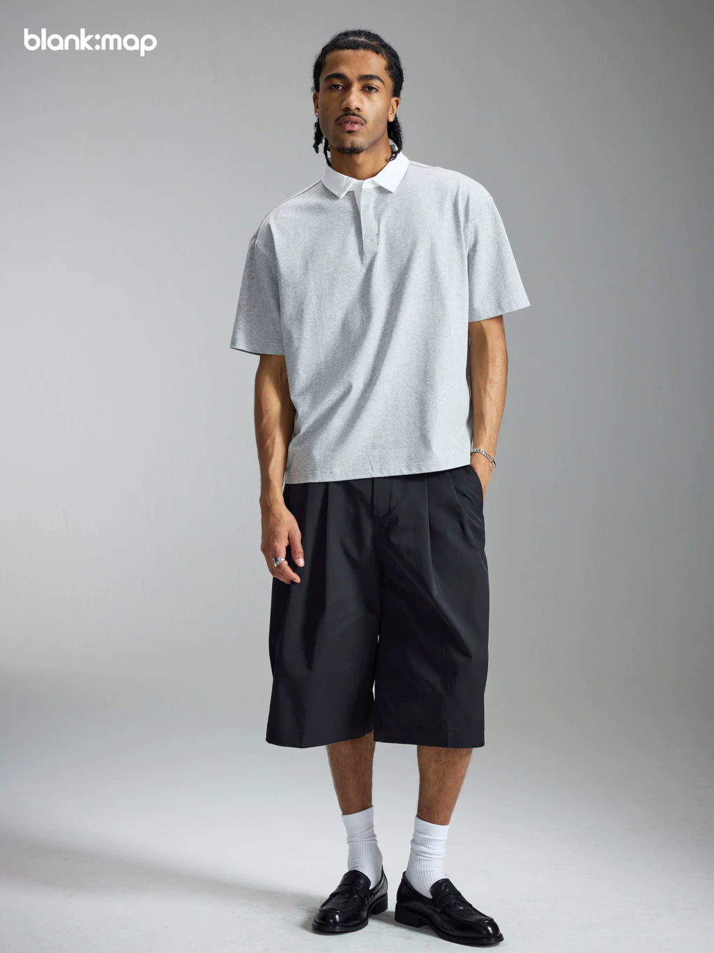Blank Map Retro Cool Contrasting Tee