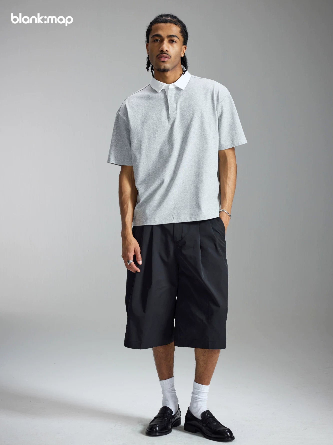 Blank Map Retro Cool Contrasting Tee
