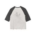 WANNA LAB Contrast Color Shoulder Casual Tee