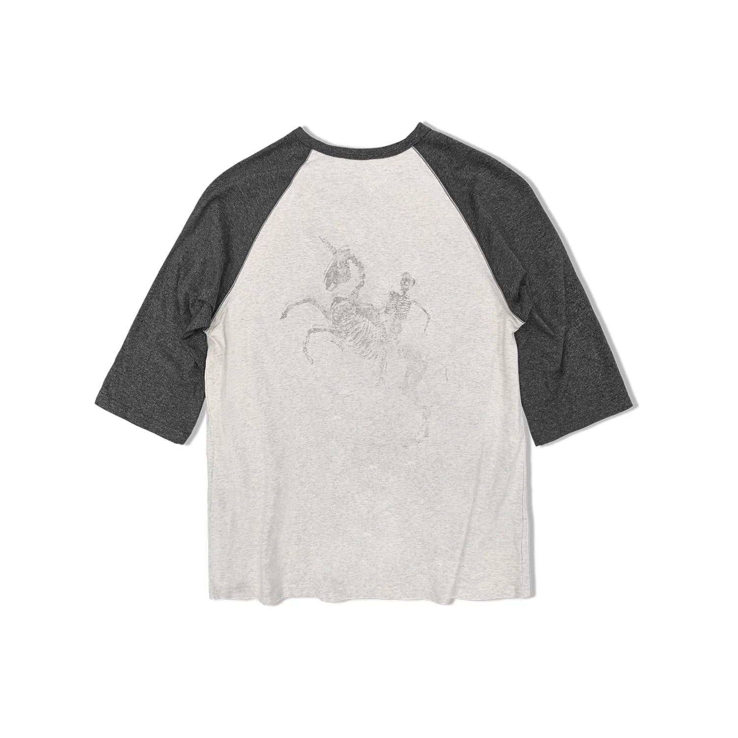 WANNA LAB Contrast Color Shoulder Casual Tee