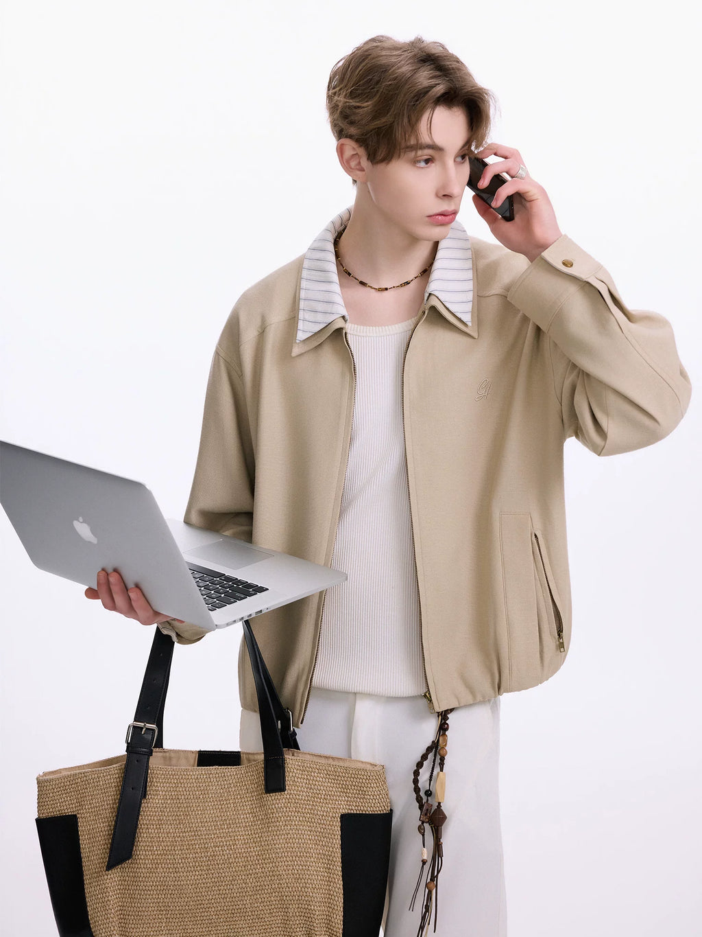 CHOR Color Matching Double Neck Versatile Jacket