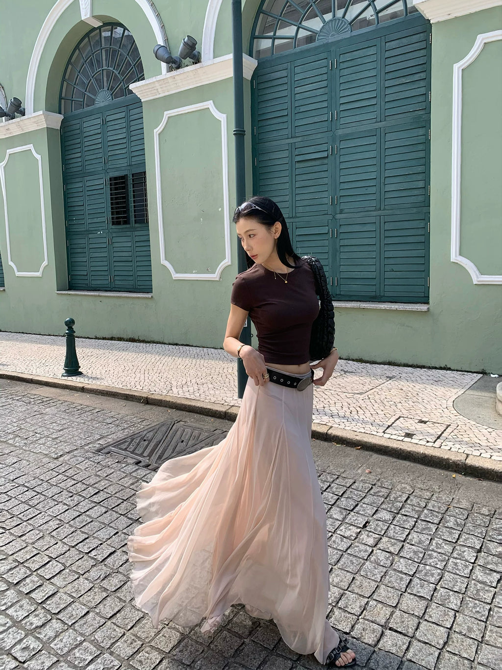 YOUNG KYLIN Elegant Gauze Skirt