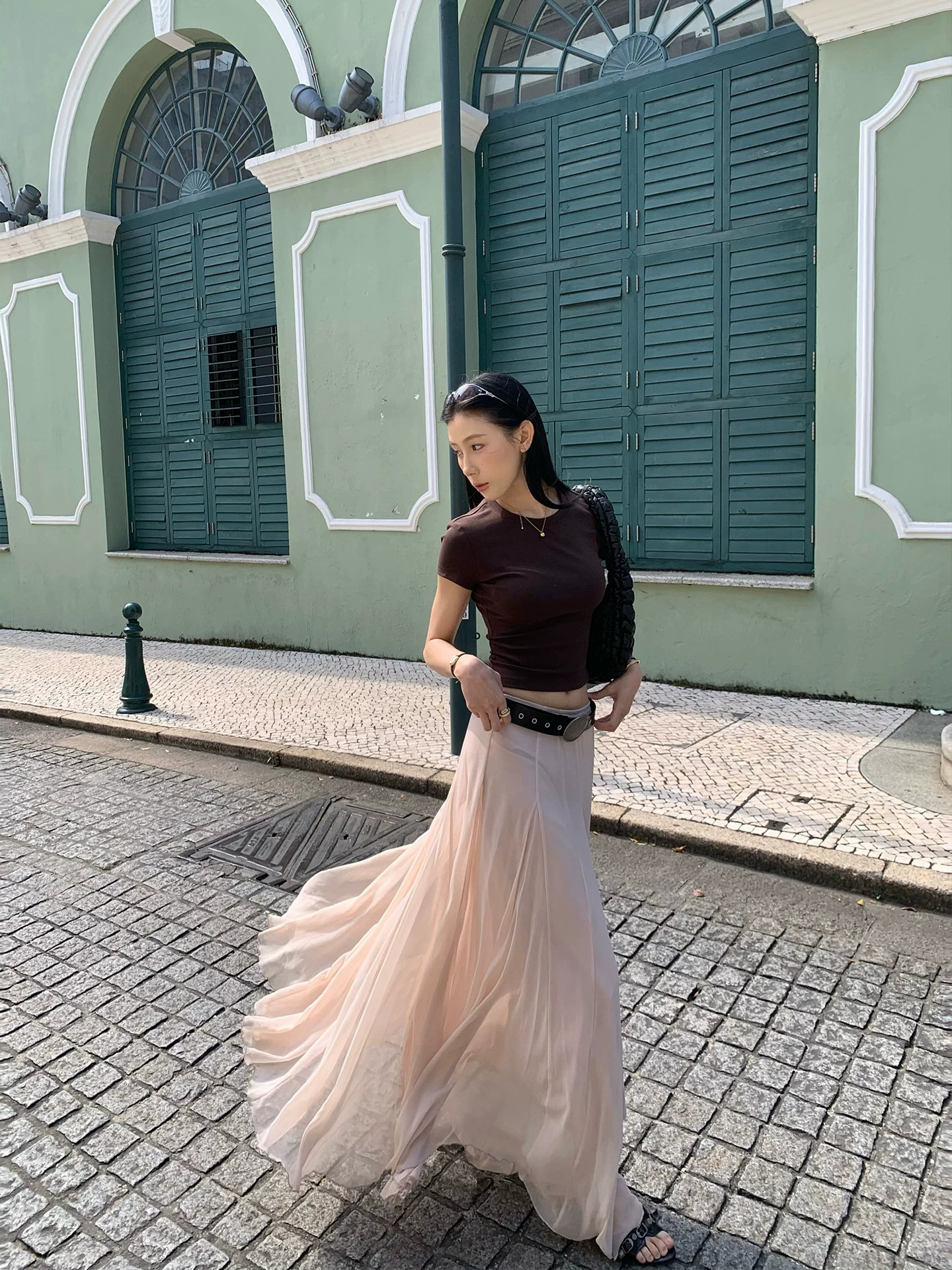 YOUNG KYLIN Elegant Gauze Skirt