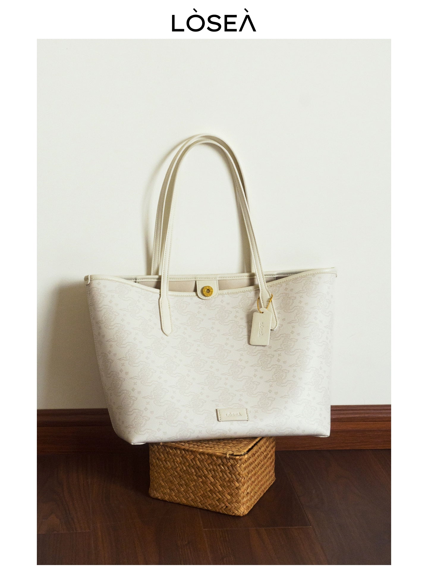 LOSEA Ruyi Moire Casual Simple Tote Bag