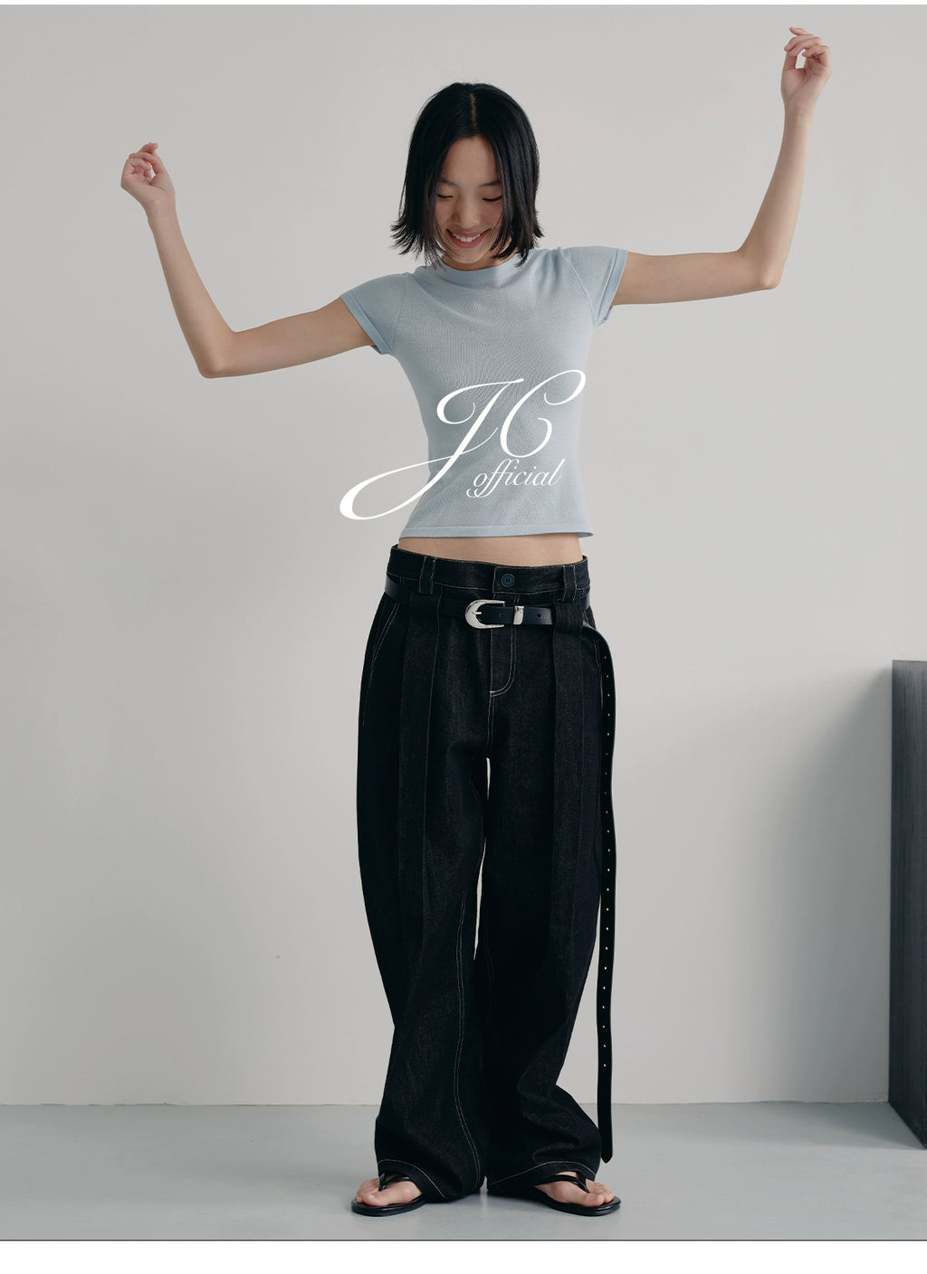 JCAESAR I-pleated Slacks