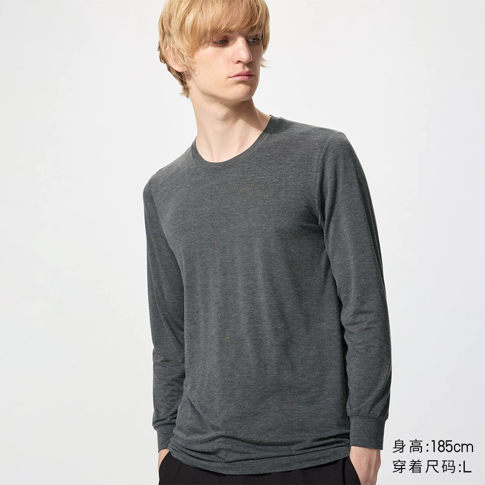 Uniqlo Casual Crew Neck 9-point Sleeve Warm Clothes