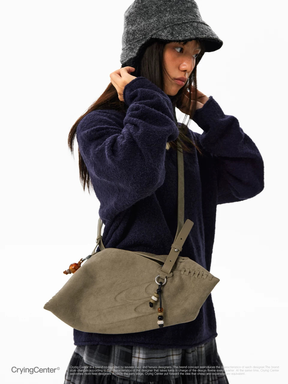 CryingCenter Anti-fur Shoulder Oblique Strap Bag