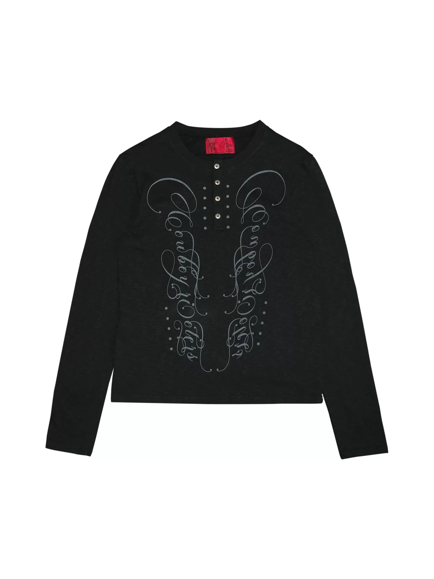 4AM Single Break Slim Fit Henry Neck Long Sleeve