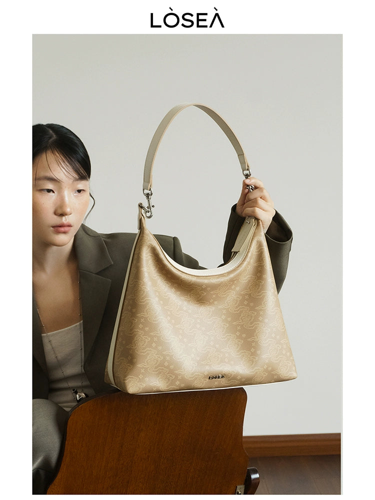 LOSEA Ruyi Moire New Chinese Underarm Bag