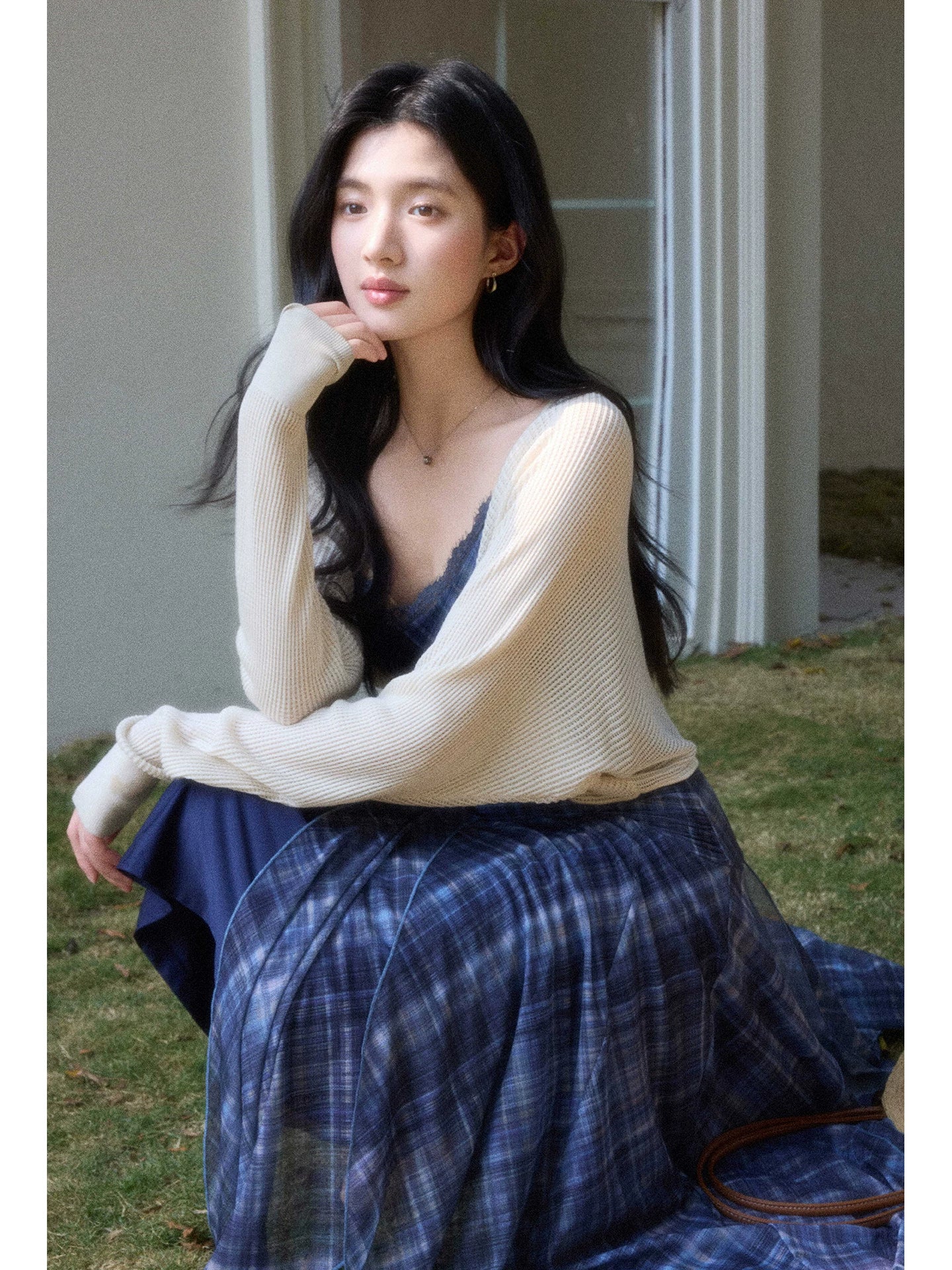 TYANG Waist Mesh Suspender Dress