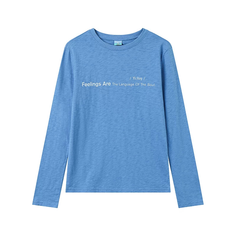 CryingCenter Soft Waxy Monogram Print with Loose Long Sleeves