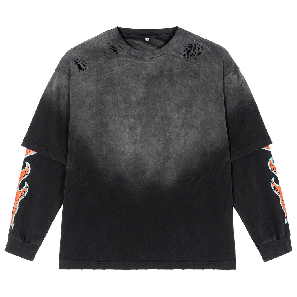 FIVE MEN FLAME long-sleeved Tee