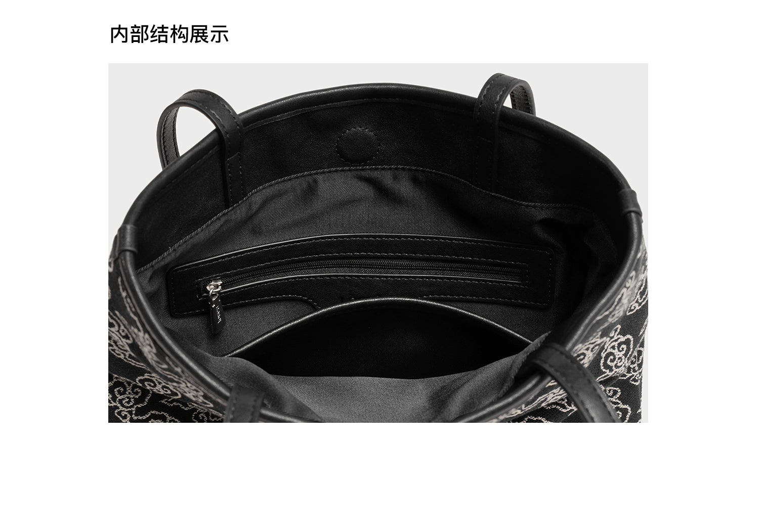 LOSEA Jacquard Embroidered Small Tote Bag