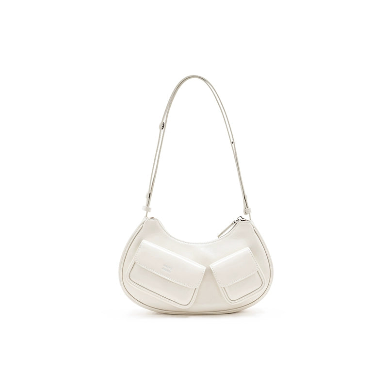 MUVA First Layer Oil Wax Leather Multi-pocket Shoulder Messenger Bag