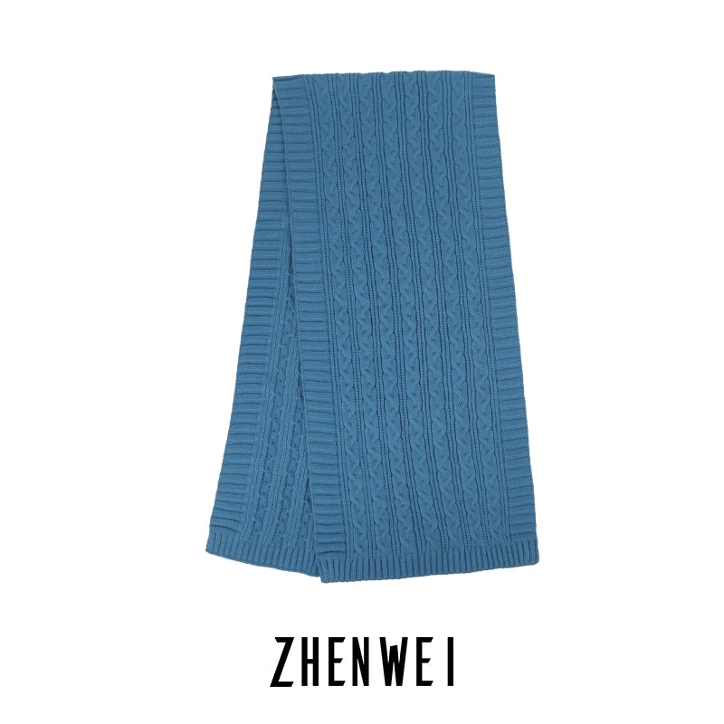 ZHENWEI Knitted Scarf Enlarged and Widened Scarf