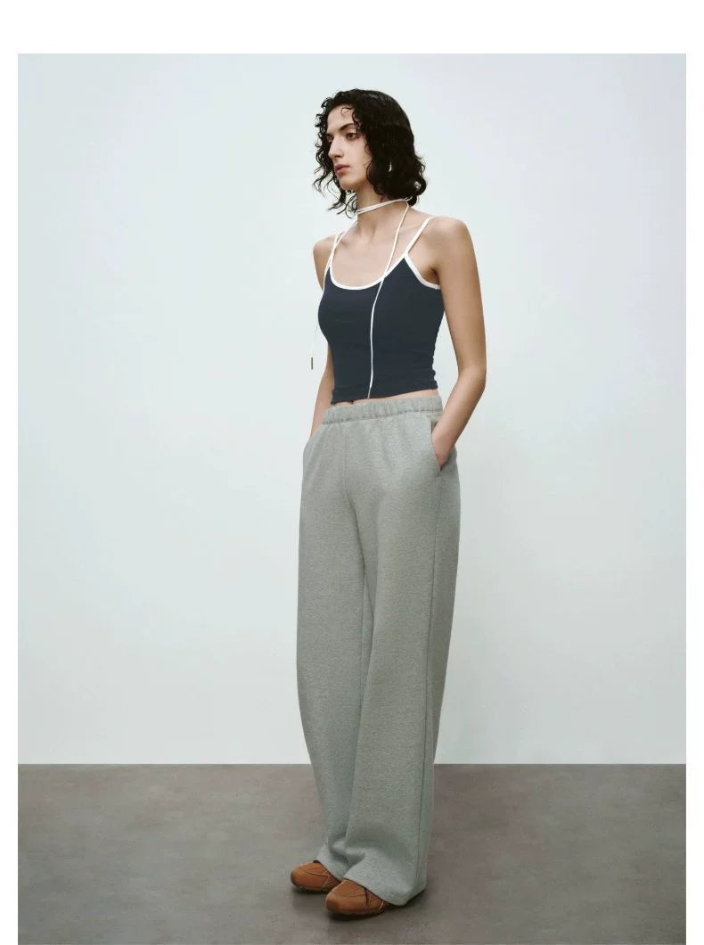 URBAN REVIVO Contrasting Splicing Slim Skinny Vest