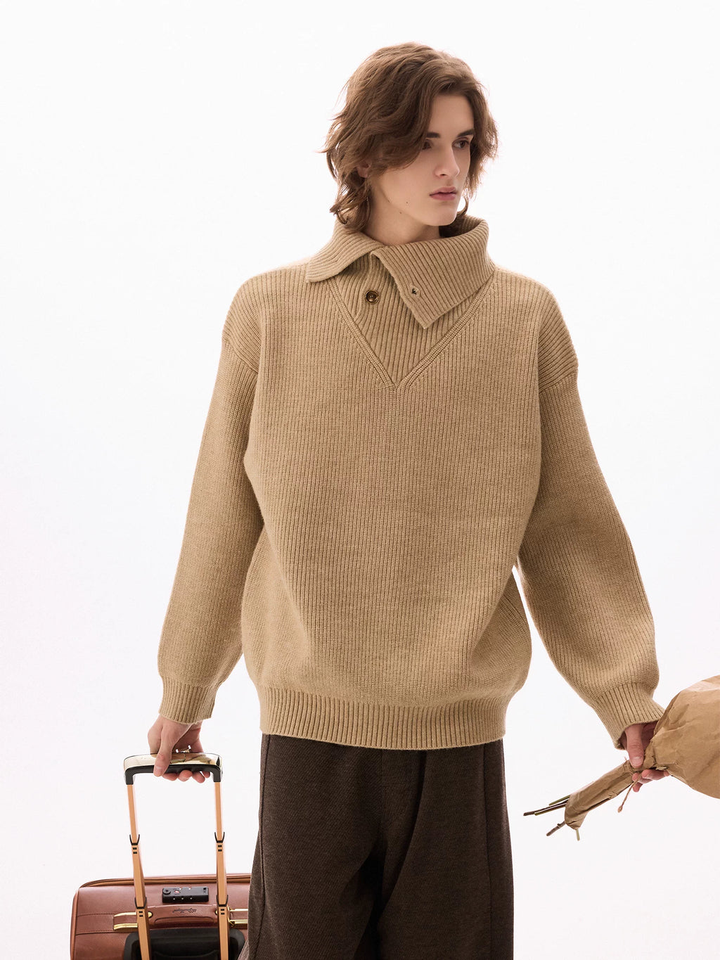CHOR Turtleneck Knitted Bottomed Thickened Warm Sweater