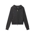 Nariele Shoulder Slim Short Double Zip Jacket