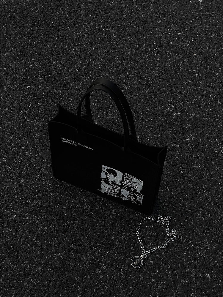 BTSG X EMCTWO original large-capacity LOGO student tote bag