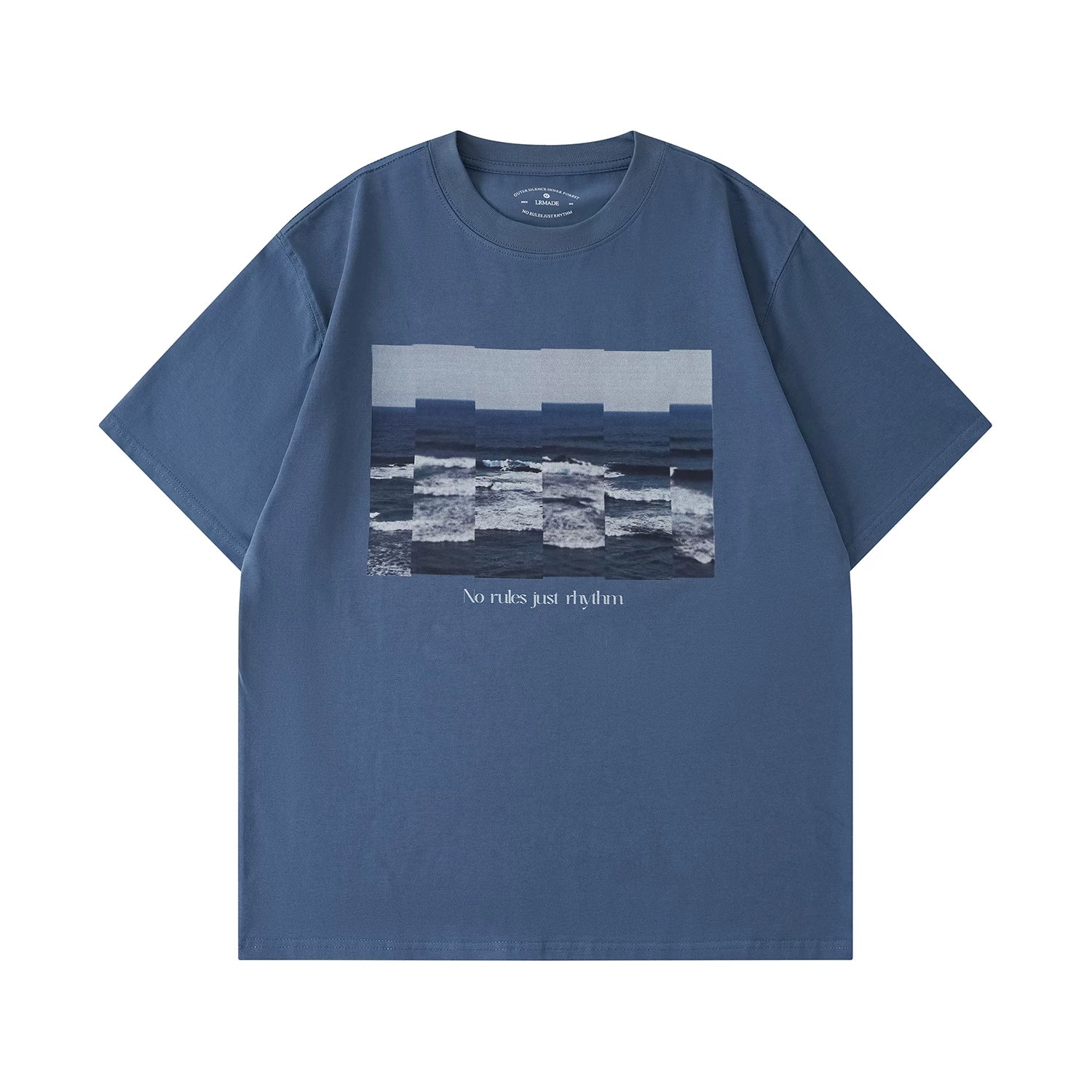 LR MADE Collage Sea View Pattern Casual Tee