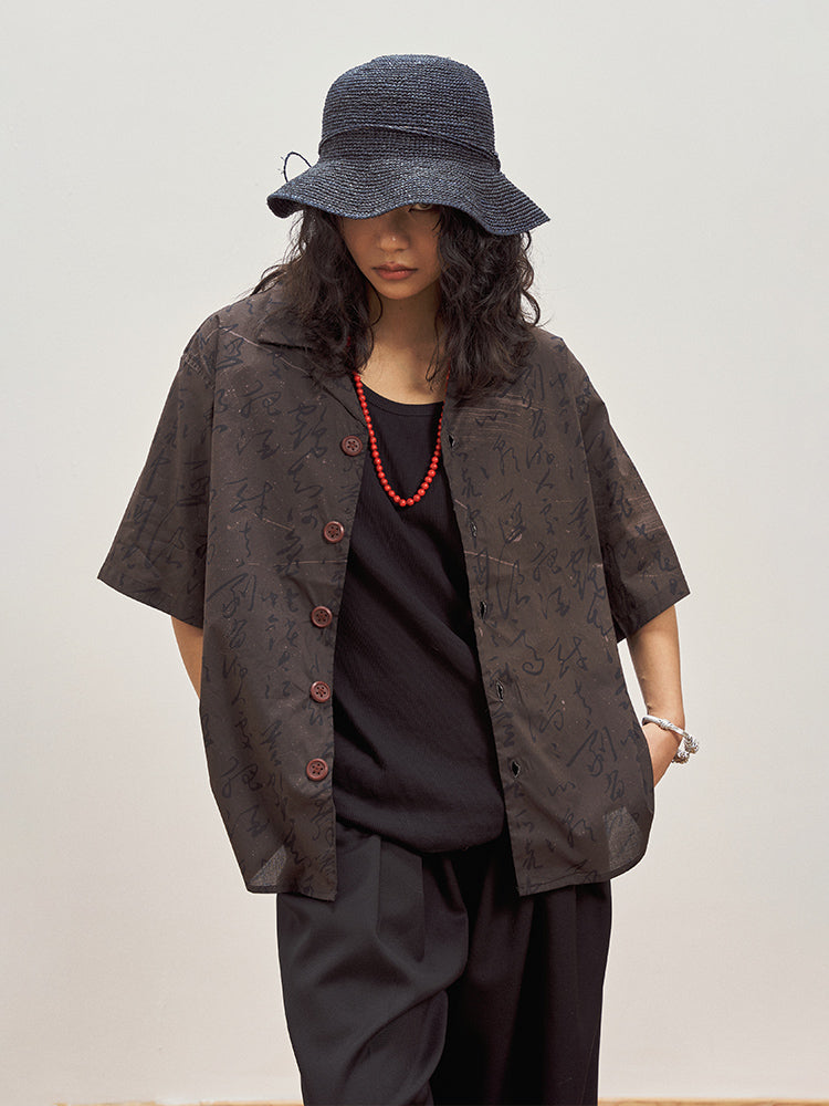 OSCILL Yellow Crane Tower Shirt