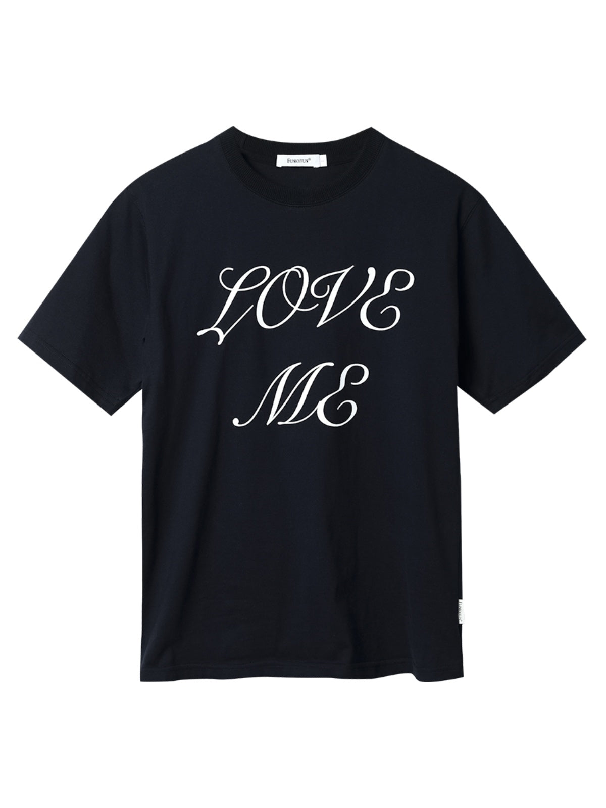 FUNKYFUN LOVE ME Printed Crew Neck TEE