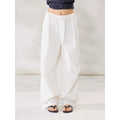 WITHMIN Low-rise Slimming Draped Straight-leg Pants