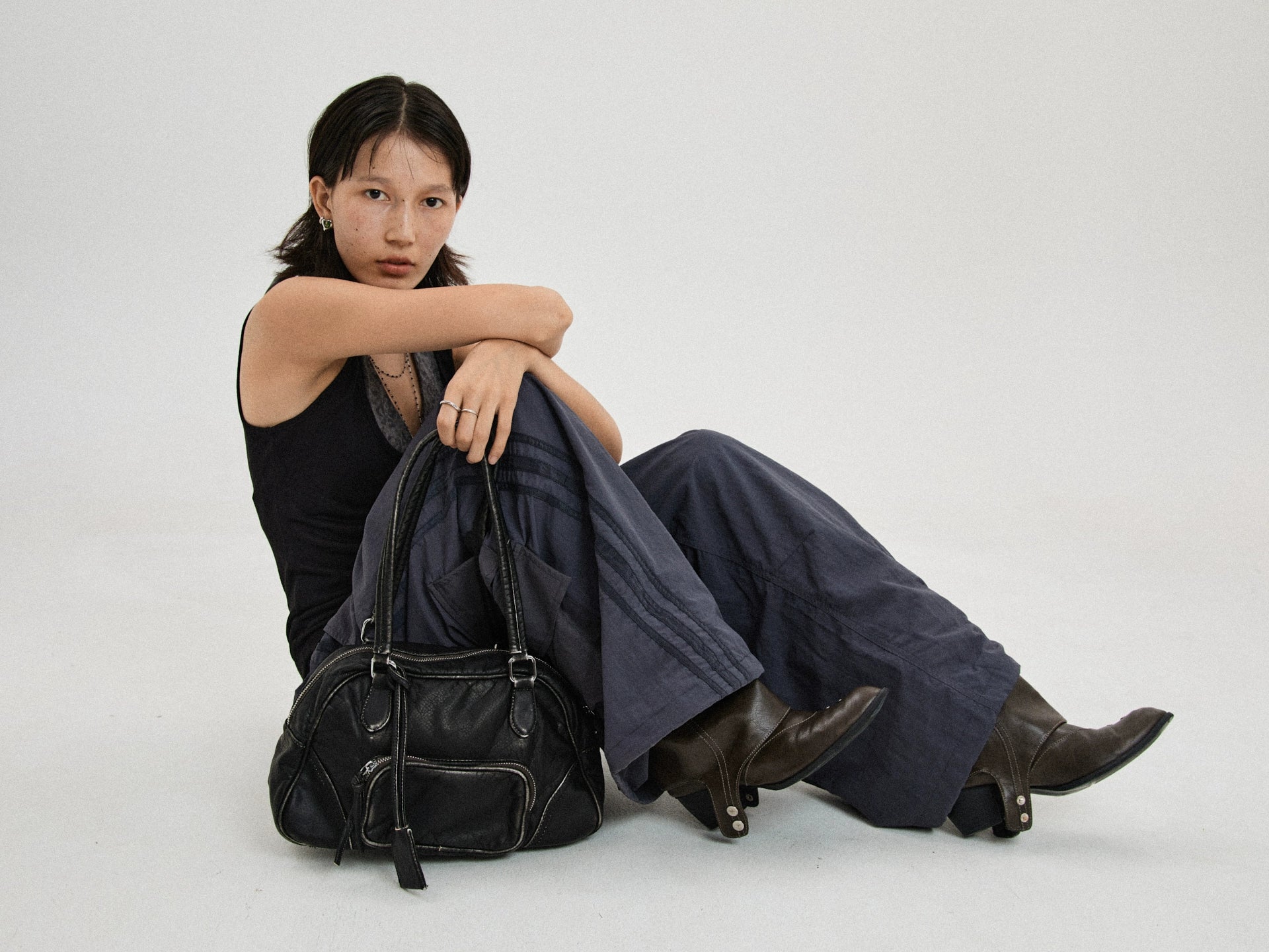 BINGBONG Vintage Simple Casual Underarm Bag