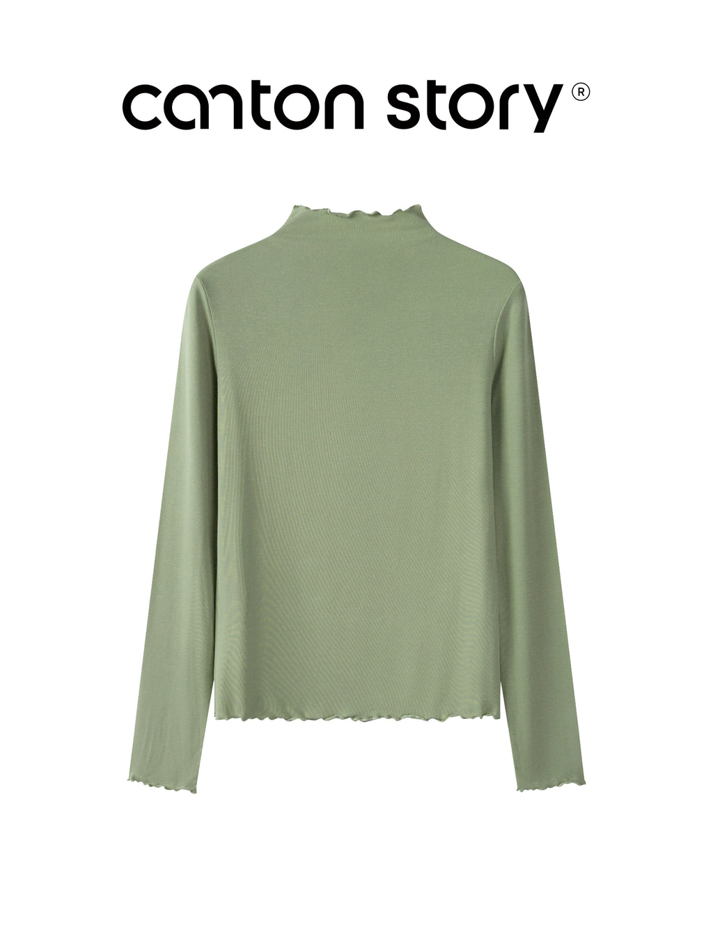 Cantonstory Shoulder Casual Versatile Bottom Shirt