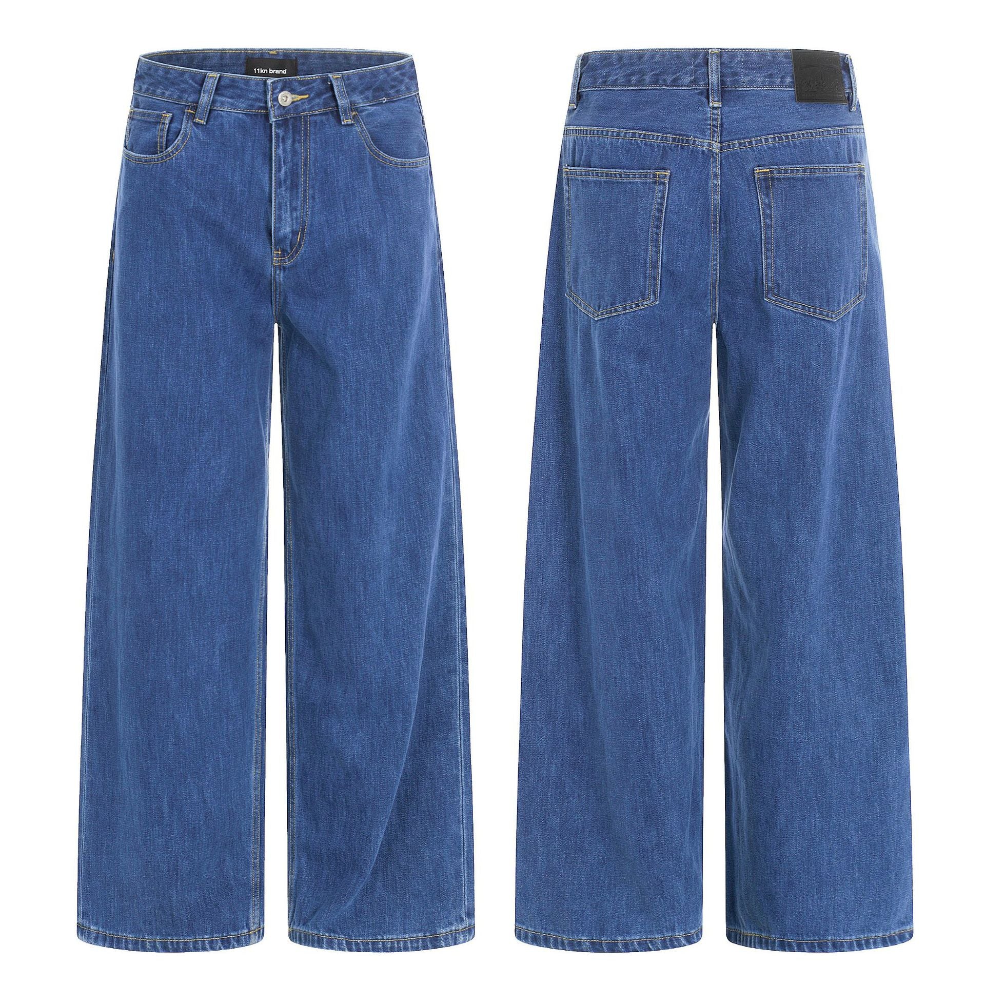 11KN Retro Straight Casual Floor Mopping Trousers