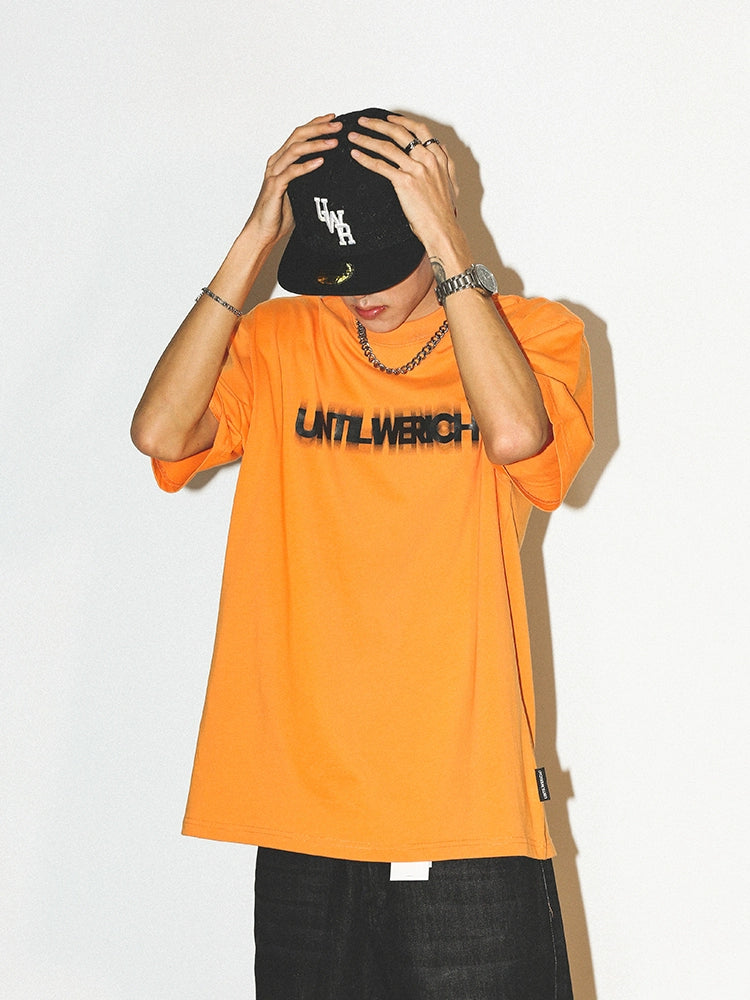 Untilwerich Crewneck Print Small Neckline Tee