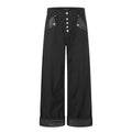 11KN Retro Five-button Straight Denim Overalls