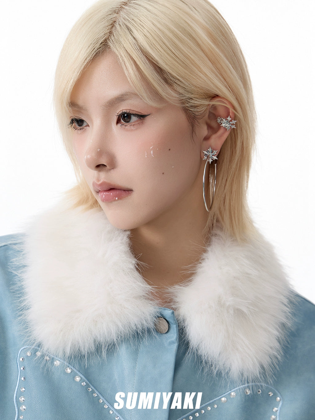SUMIYAKI Fringed Asymmetrical Ear Clips