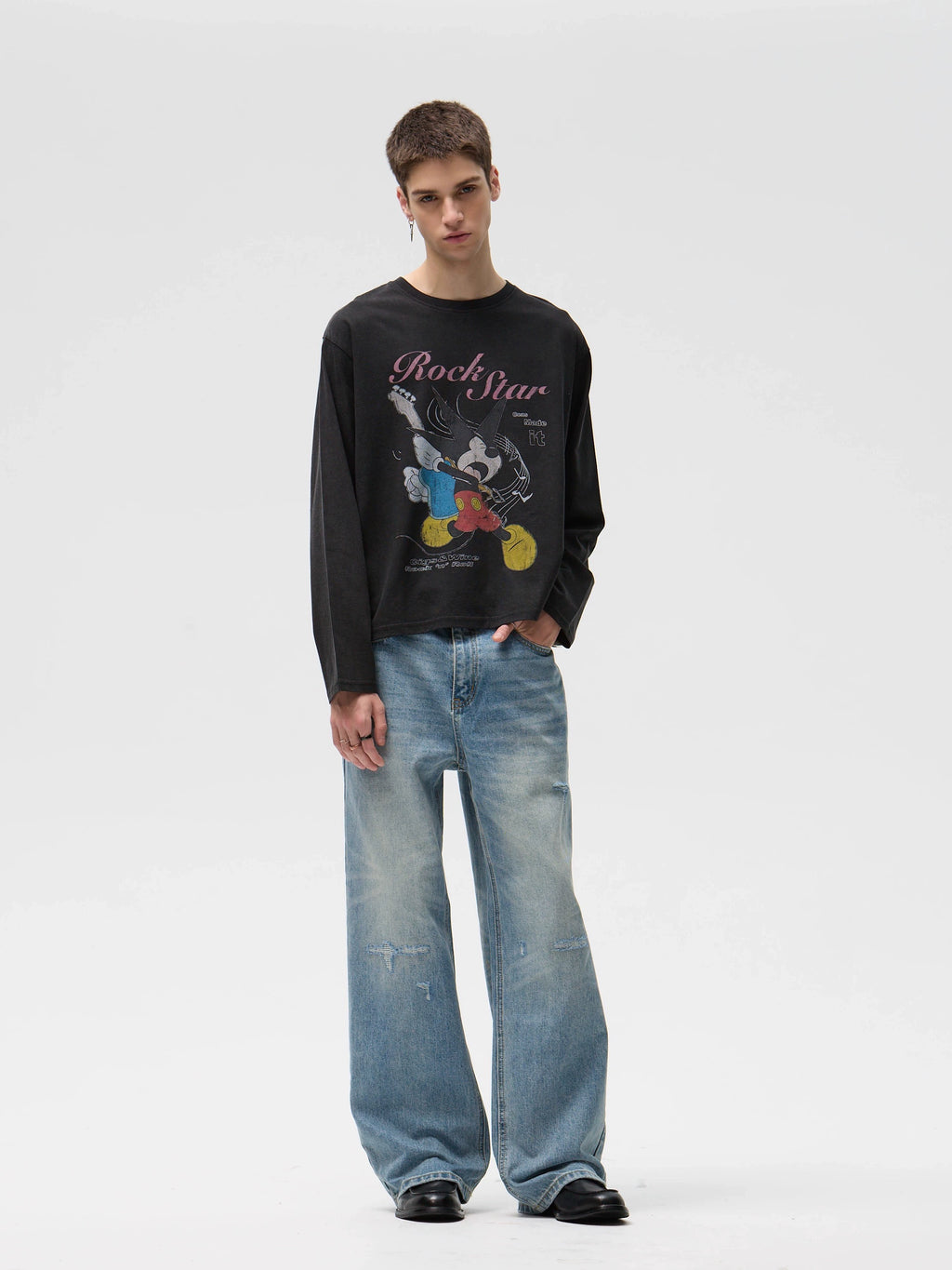 CENSMADE Mickey Old Print Long Sleeve