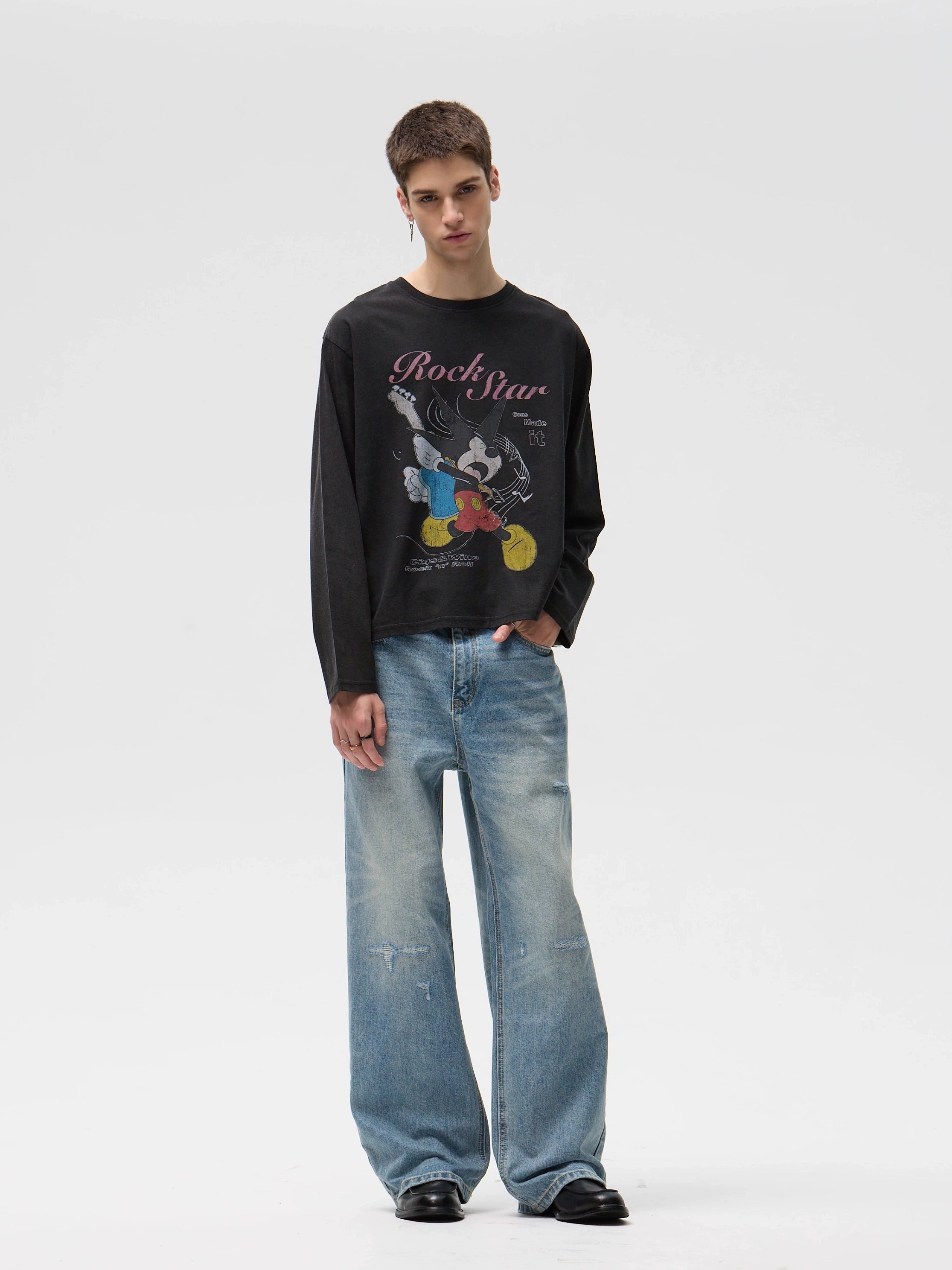 CENSMADE Mickey Old Print Long Sleeve