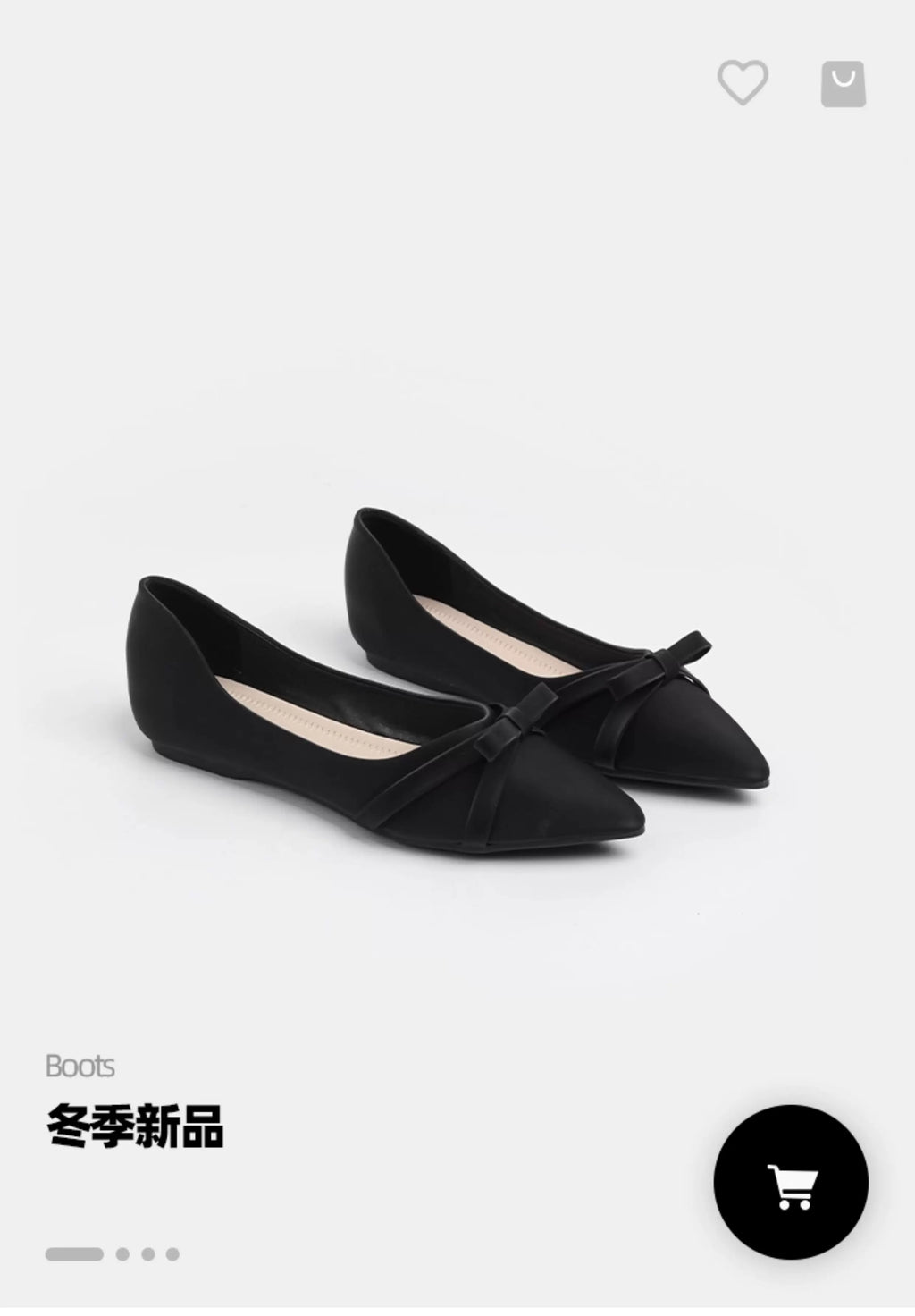CHRNDXEE Simple Sweet Bow Retro Single Shoes