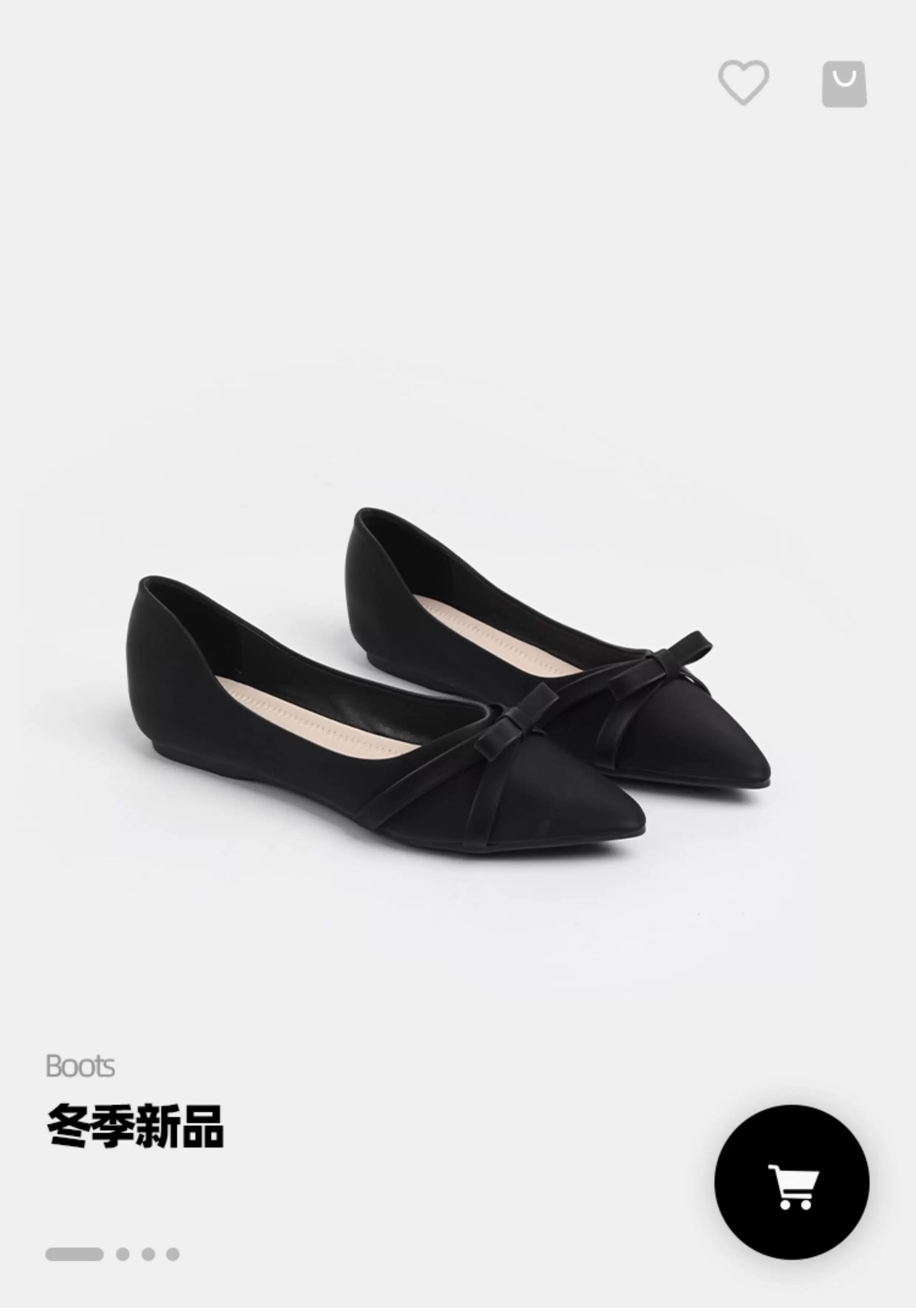 CHRNDXEE Simple Sweet Bow Retro Single Shoes