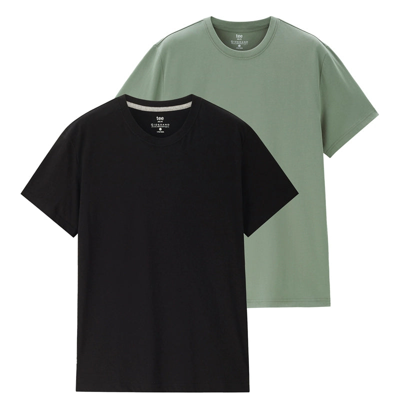 Giordano Knitted Cotton Round Neck Tee