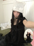 Ang: Project Hand Knitted Wool Cat Ear Hat
