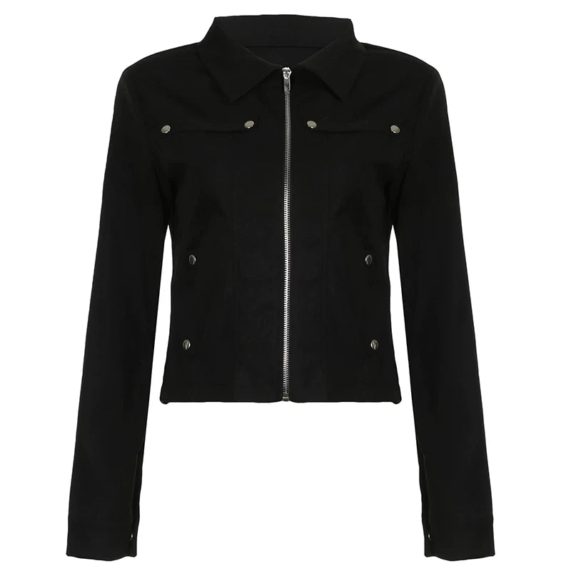 FUNOFF Retro Simple and Versatile Waist Long Sleeves