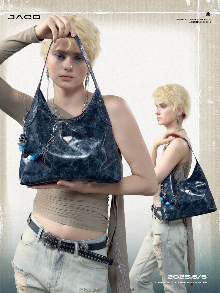 JACD Vintage Large Capacity Commuter Underarm Bag