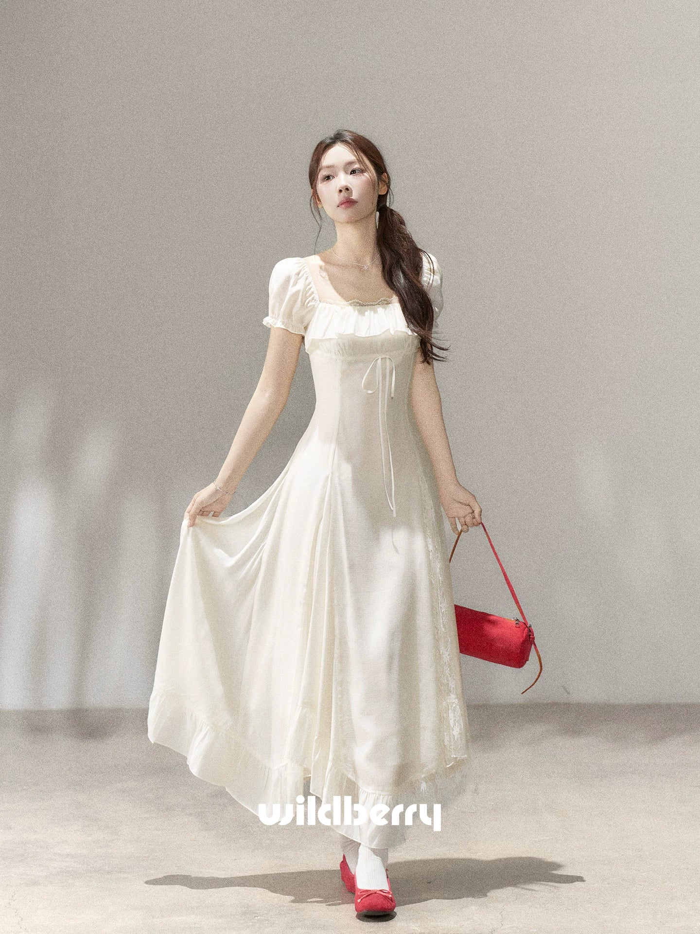 Wildberry Gentle Waist Short Sleeve Dress