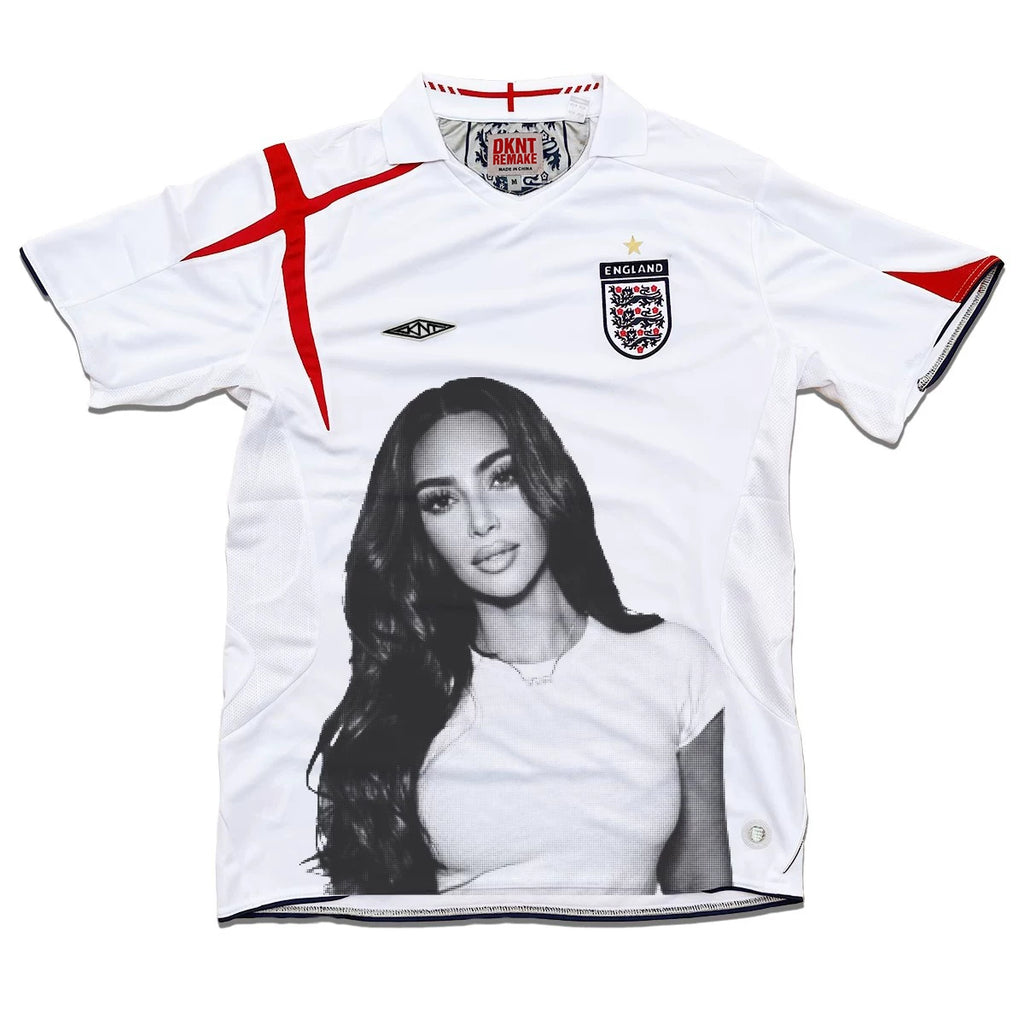KANYE  REMAKE Portrait Print Casual Tee