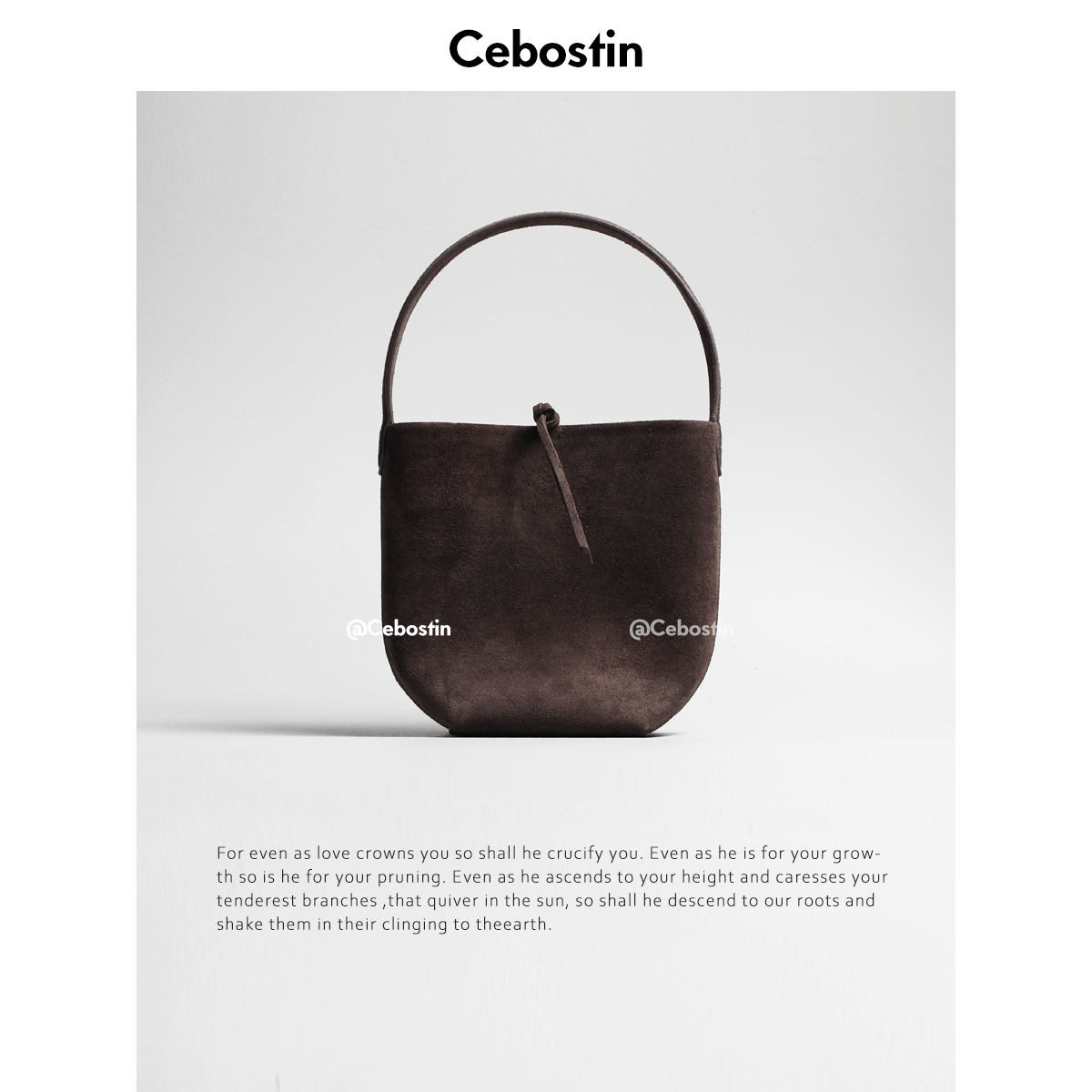 Cebostin Frosted Cowhide Versatile Underarm Bag
