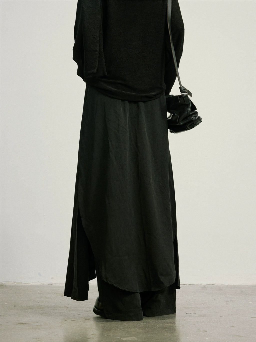 SUNYVONNE Irregular Multi-piece Splicing Fake Two-piece Casual Pants