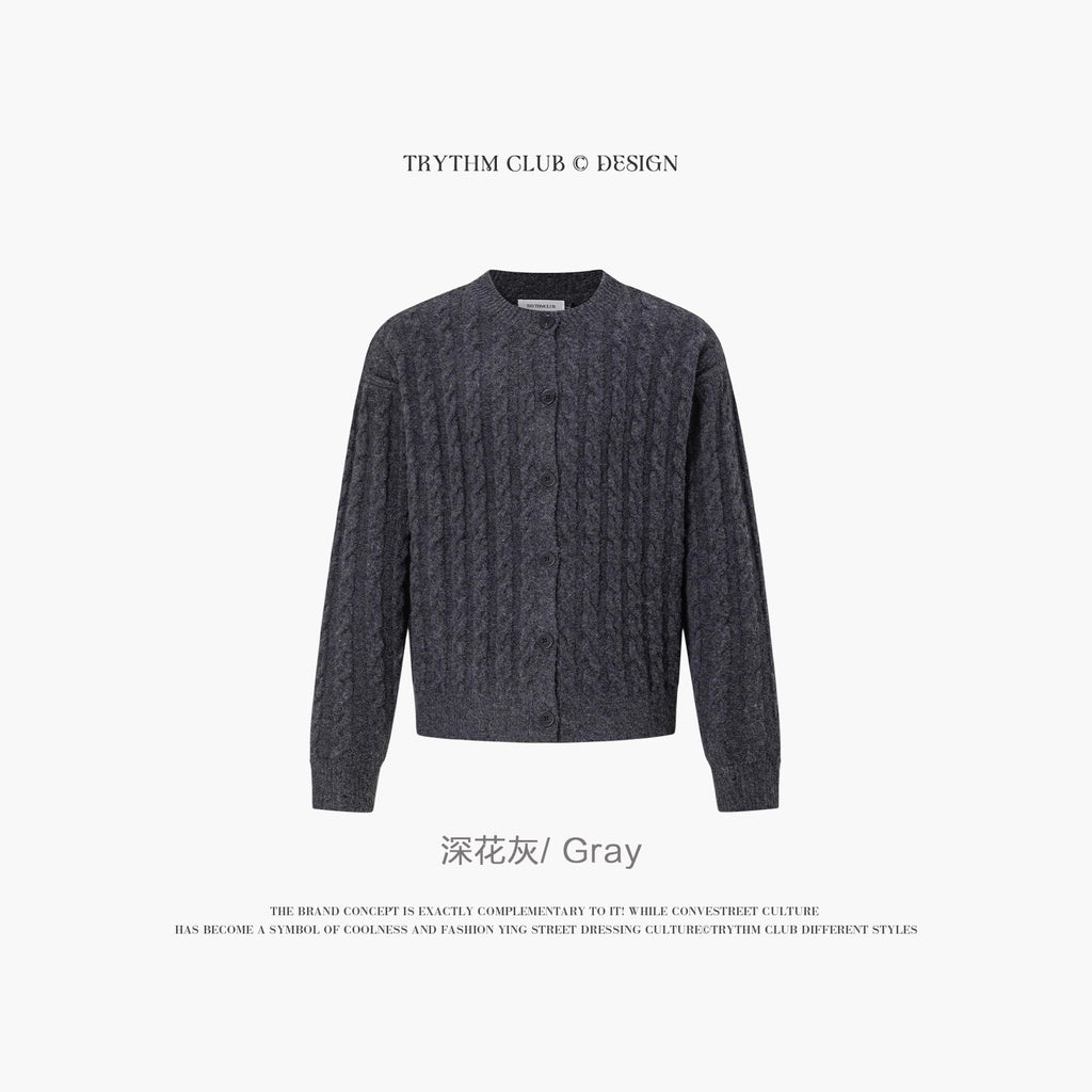 TRYTHMCLUB Vintage Knitted Wool Sweater
