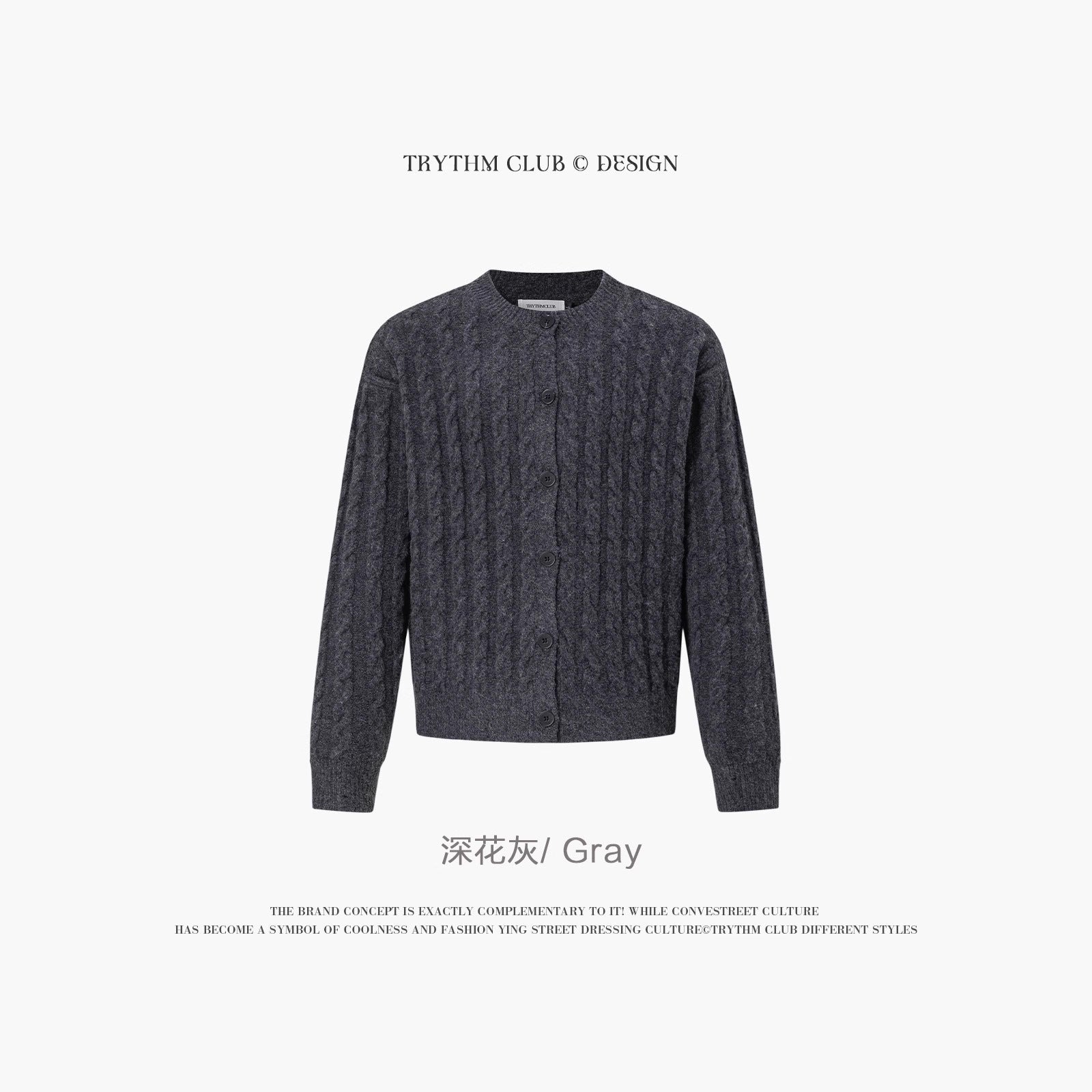 TRYTHMCLUB Vintage Knitted Wool Sweater
