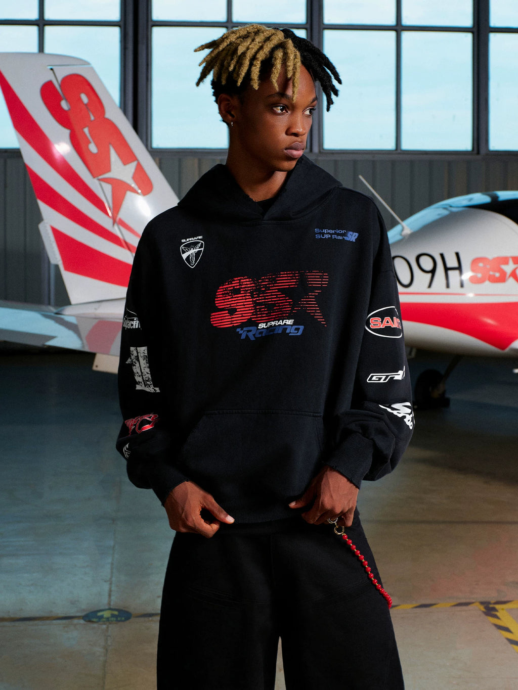 SSR Racing Style Loose Hooded Sweater