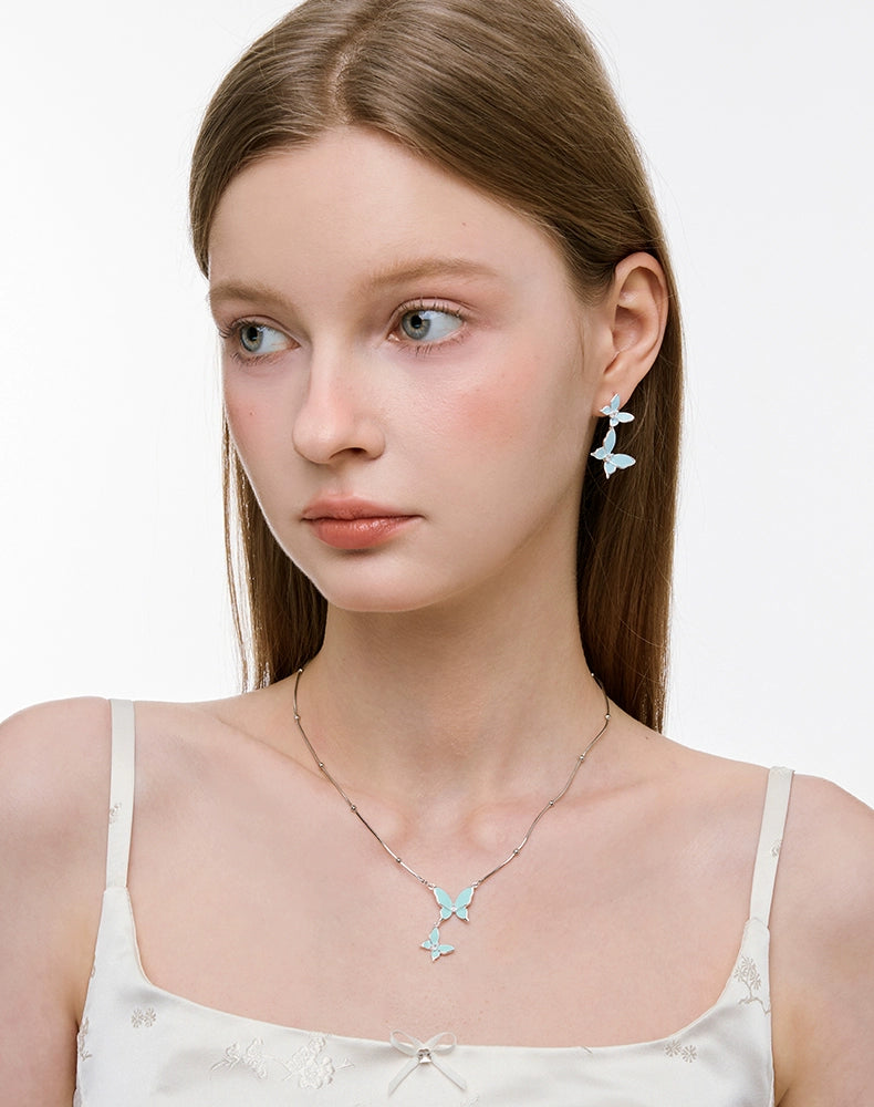BULUBULU Mint Ice Butterfly Necklace